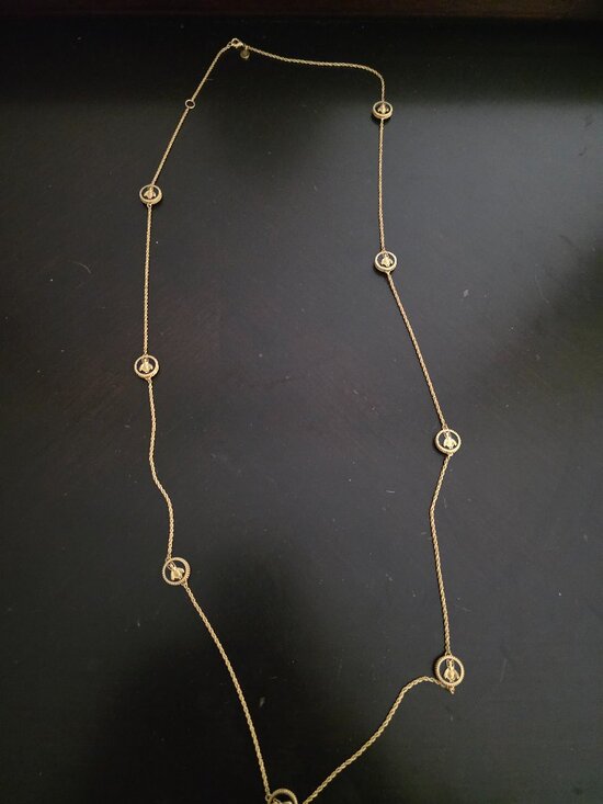 Julie Vos Jewelry - Julie Vos bee black enamel long station necklace